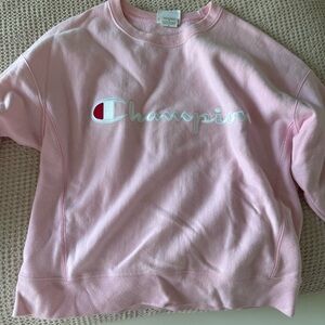 Champion Reverse Weave Pink Pullover Sweatshirt